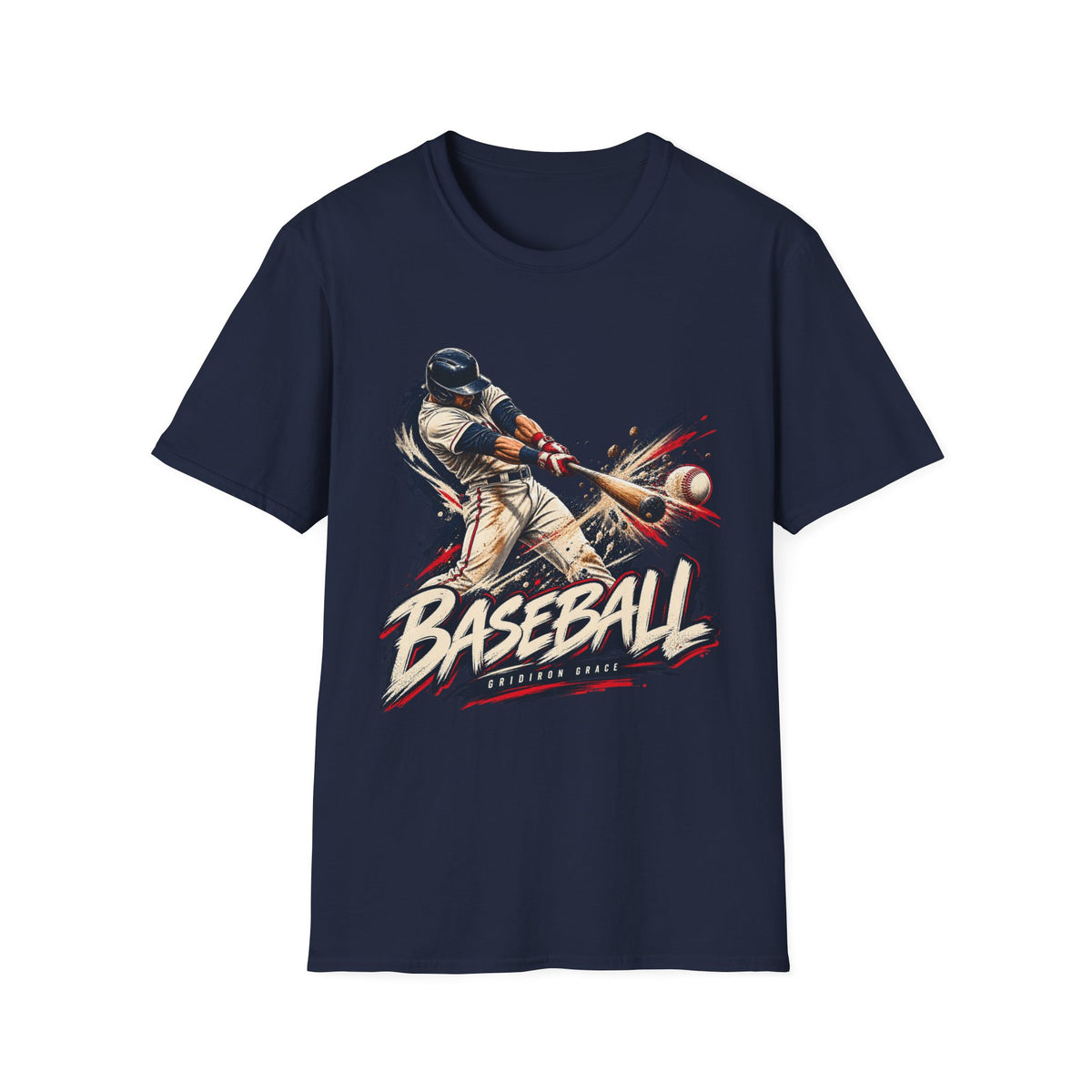 Baseball Batter Graphic T-Shirt — Vintage Action Sports Tee