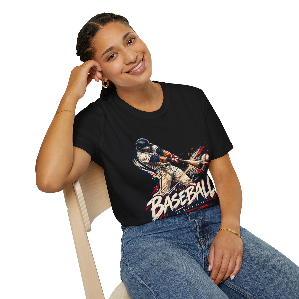 Baseball Batter Graphic T-Shirt — Vintage Action Sports Tee