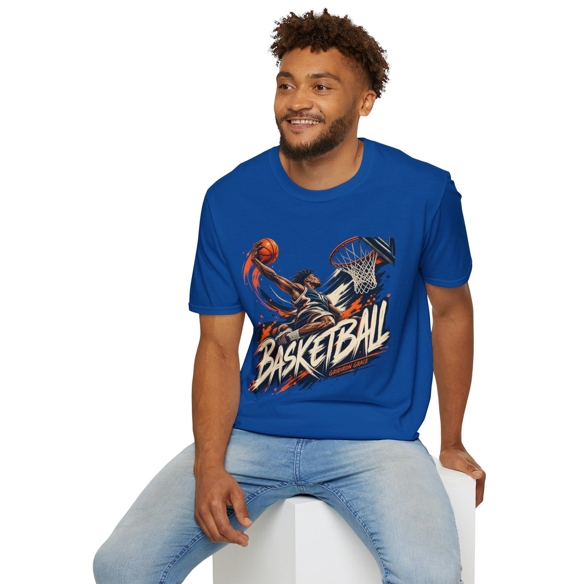 Basketball Dunk Graphic T-Shirt