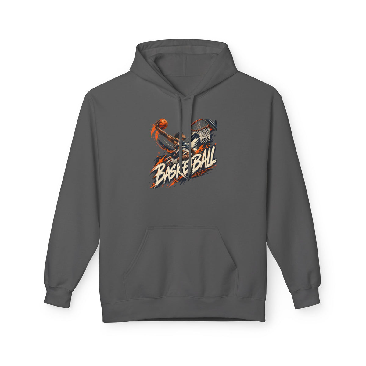 Basketball Graphic Hoodie — Retro Slam Dunk Pullover for Players & Fans