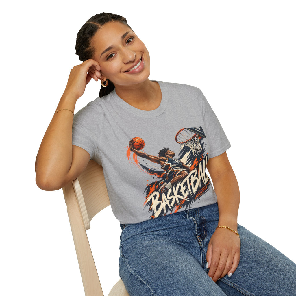 Basketball Dunk Graphic T-Shirt