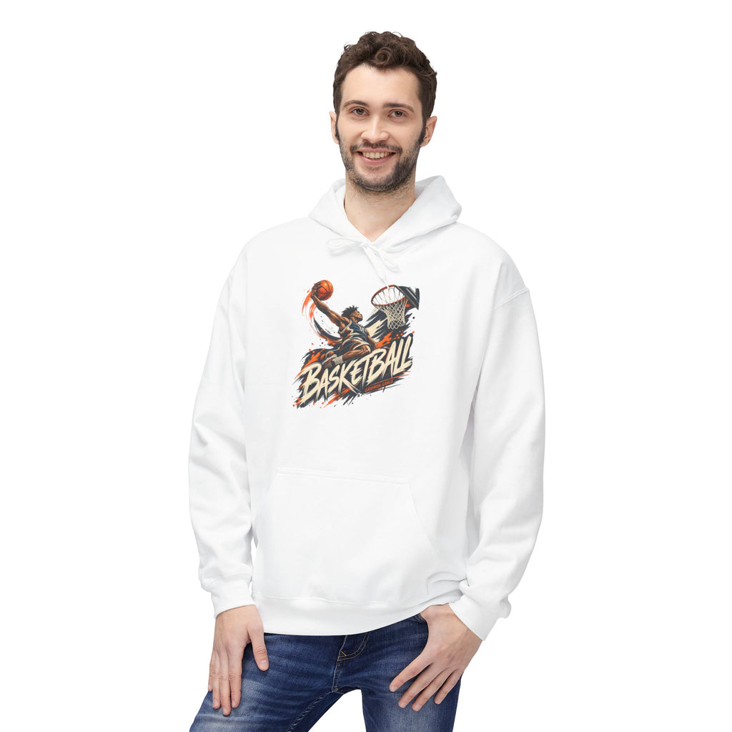Basketball Graphic Hoodie — Retro Slam Dunk Pullover for Players & Fans