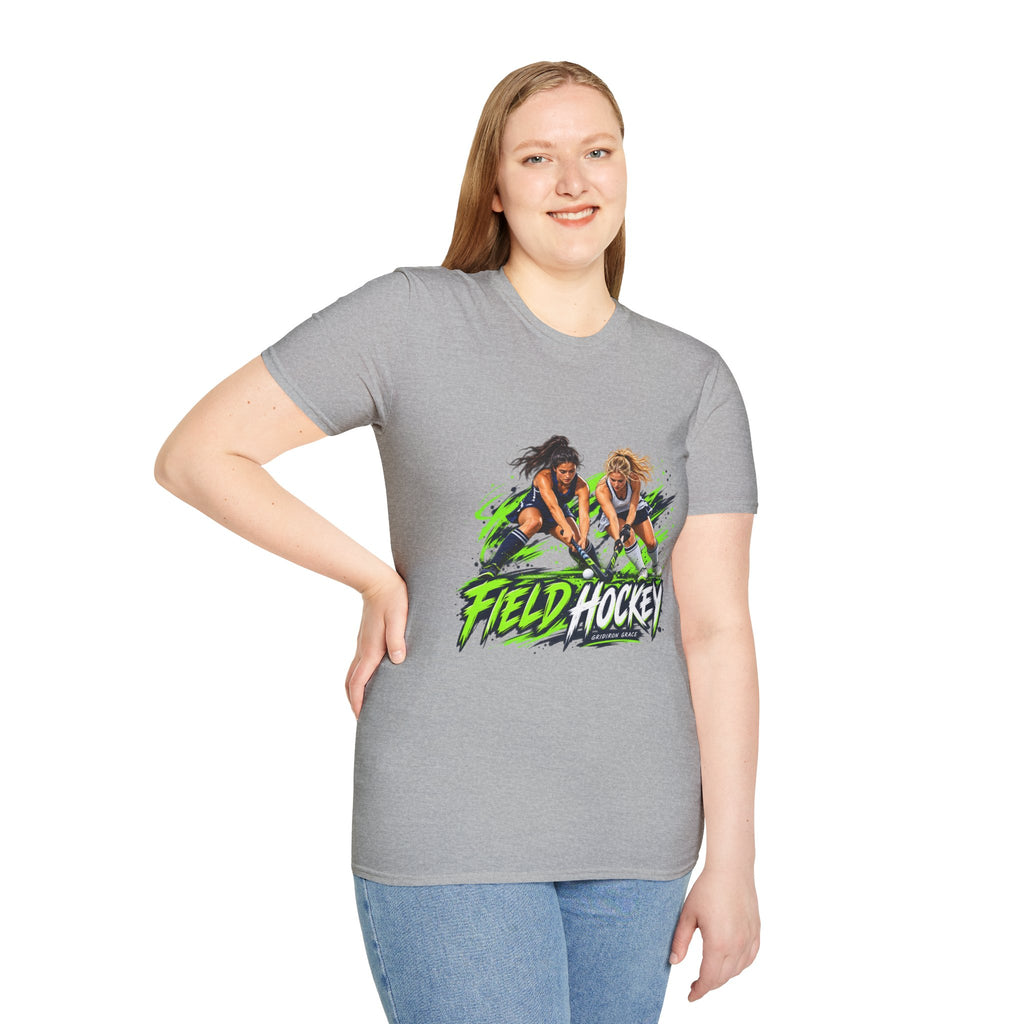 Field Hockey Players Graphic T-Shirt — Neon Action Sports Tee