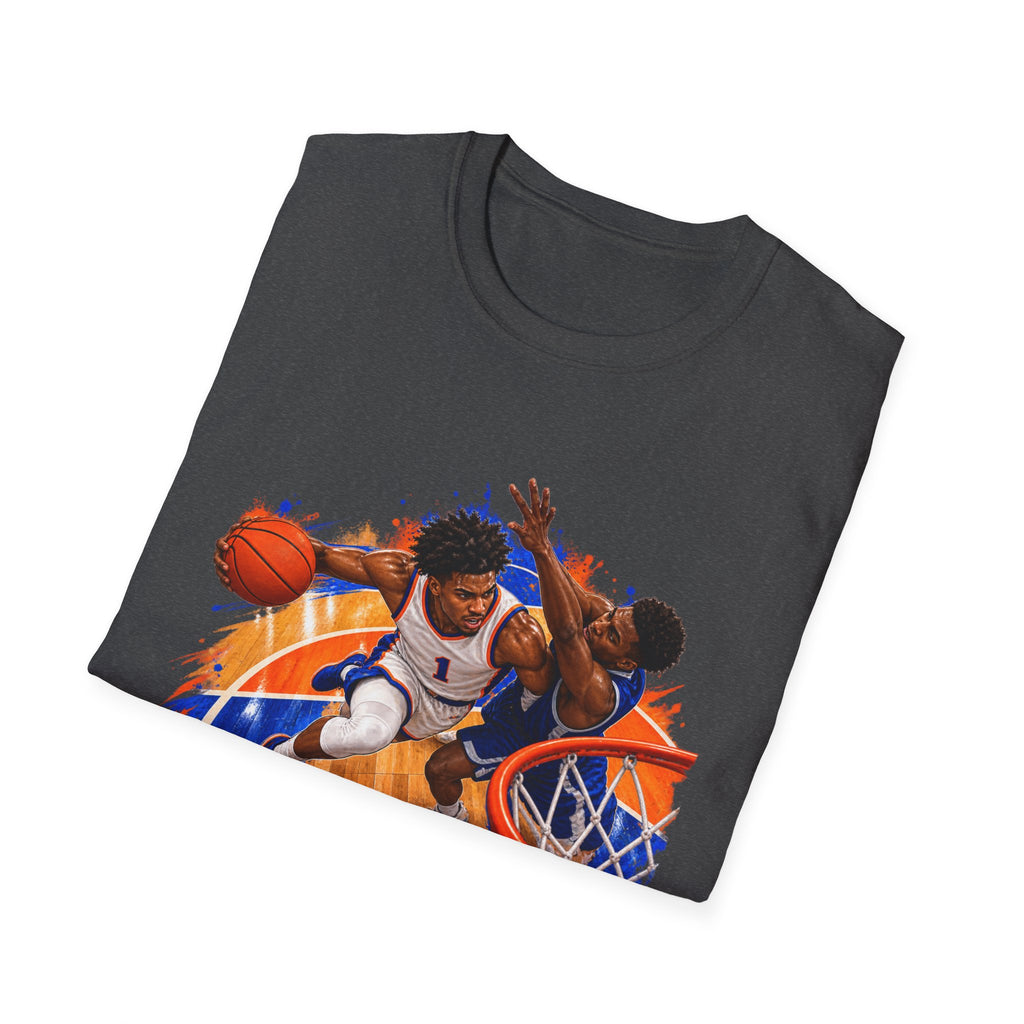 Basketball Action Tee — Vintage Hoop Graphic T-Shirt