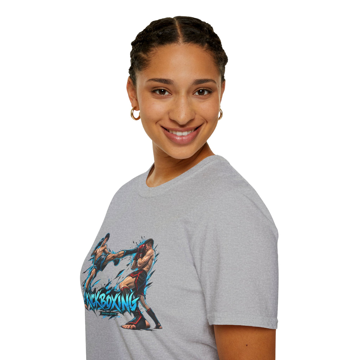 Kickboxing Graphic T-Shirt — Retro Fighters Design