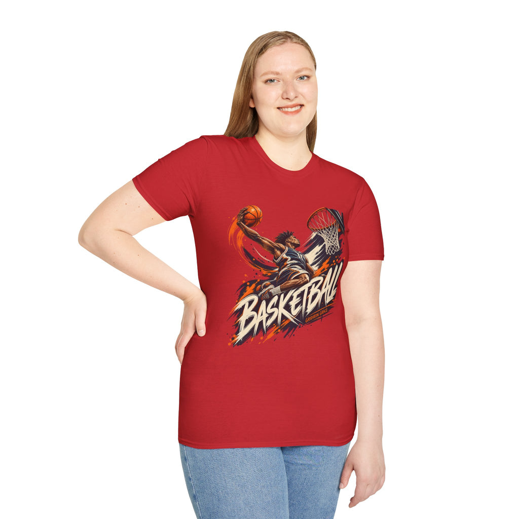 Basketball Dunk Graphic T-Shirt