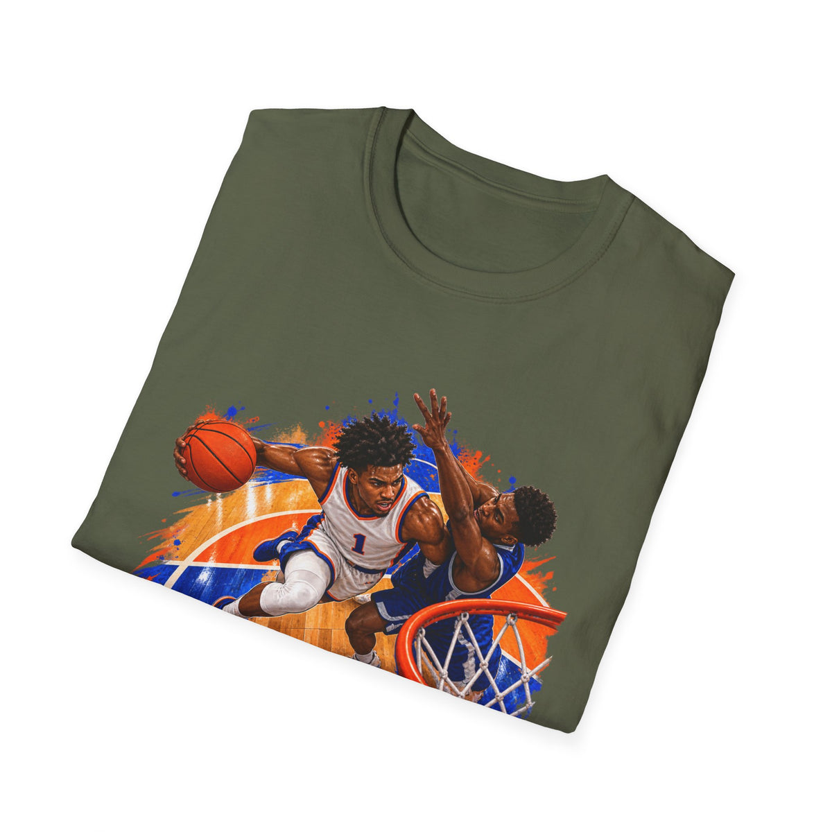 Basketball Action Tee — Vintage Hoop Graphic T-Shirt