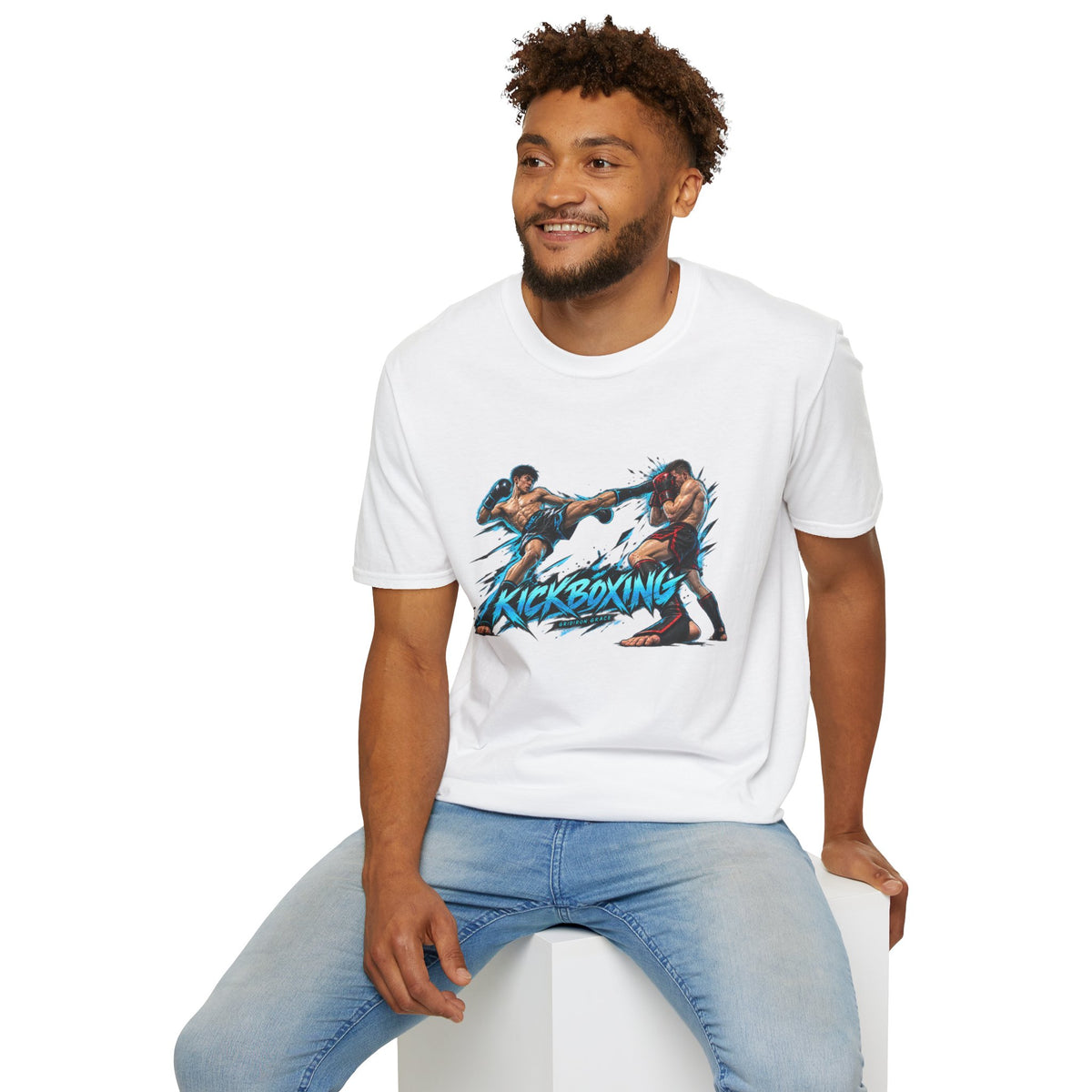 Kickboxing Graphic T-Shirt — Retro Fighters Design