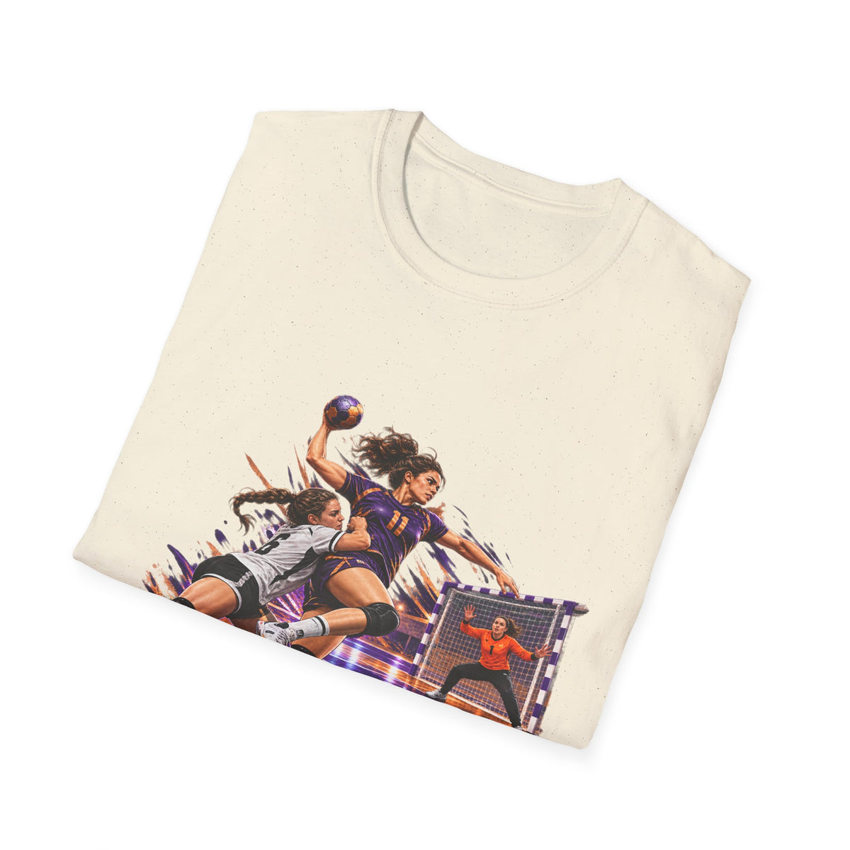 Handball Team Graphic T-Shirt — Retro Sports Players Design