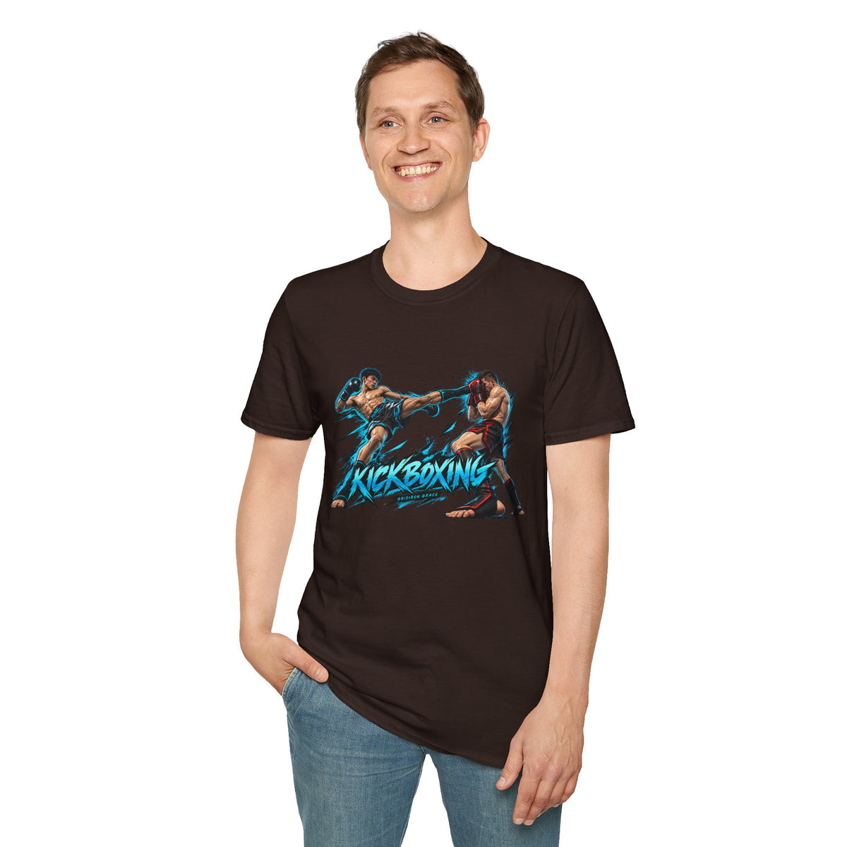 Kickboxing Graphic T-Shirt — Retro Fighters Design
