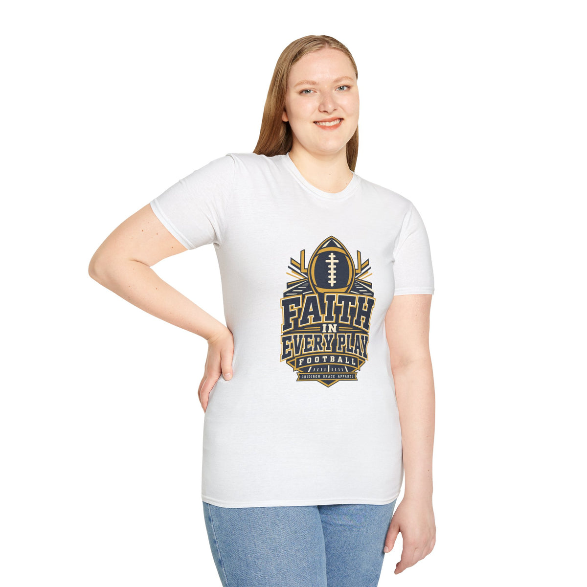 Faith in Every Play Football T-Shirt