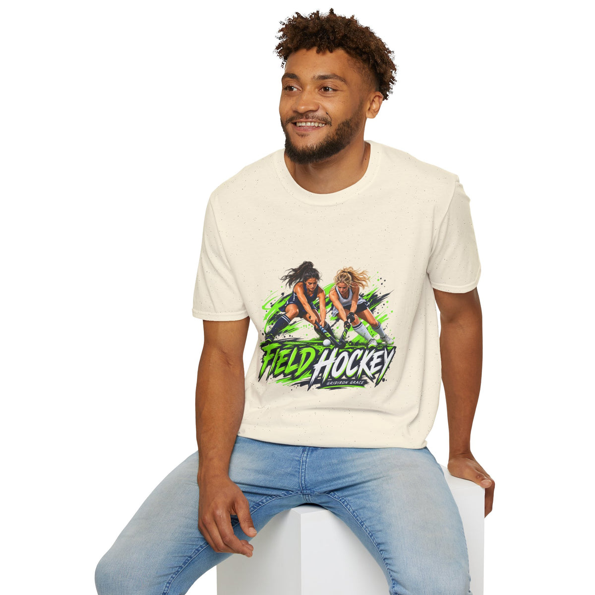 Field Hockey Players Graphic T-Shirt — Neon Action Sports Tee