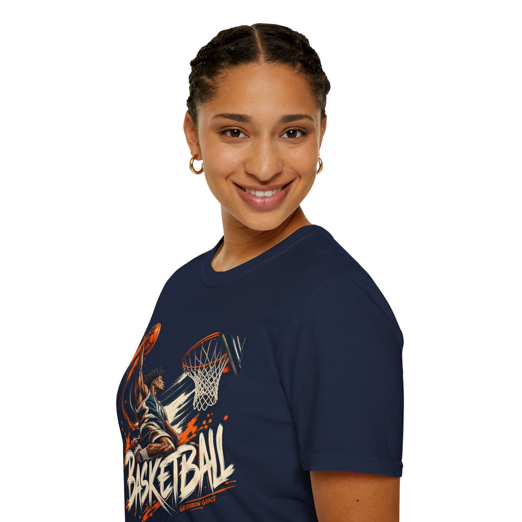 Basketball Dunk Graphic T-Shirt