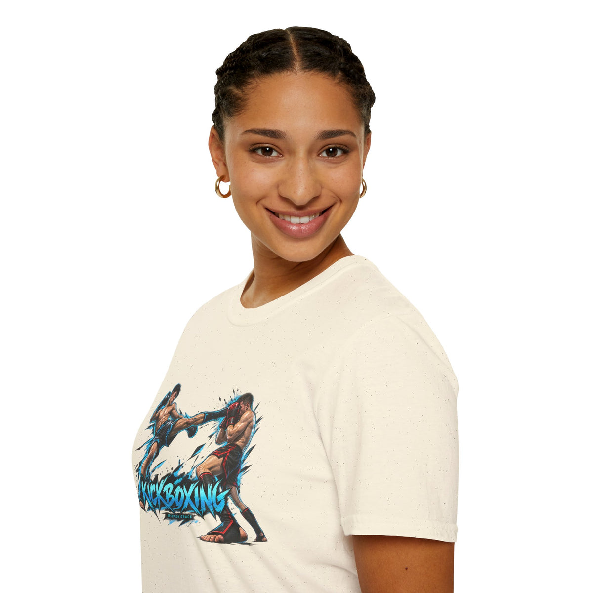 Kickboxing Graphic T-Shirt — Retro Fighters Design