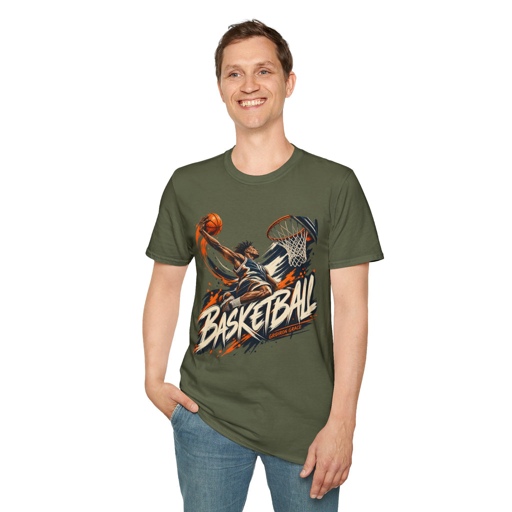 Basketball Dunk Graphic T-Shirt