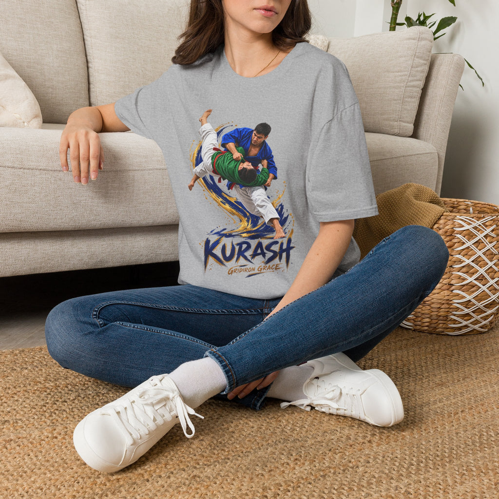 Kurash Wrestling T-Shirt — Traditional Kurash Throw Graphic Tee
