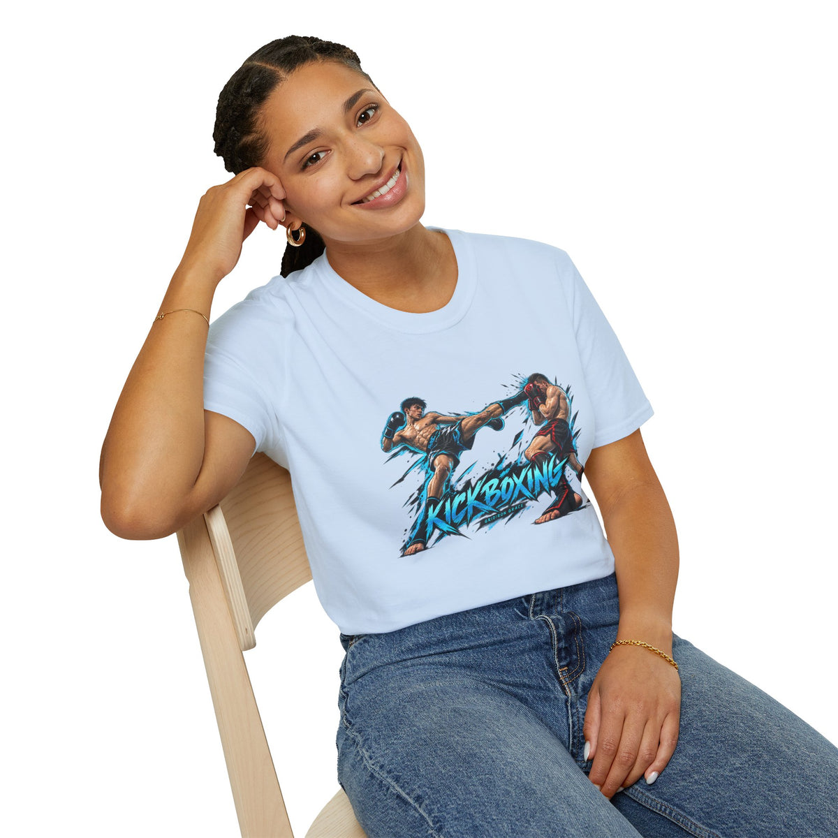 Kickboxing Graphic T-Shirt — Retro Fighters Design