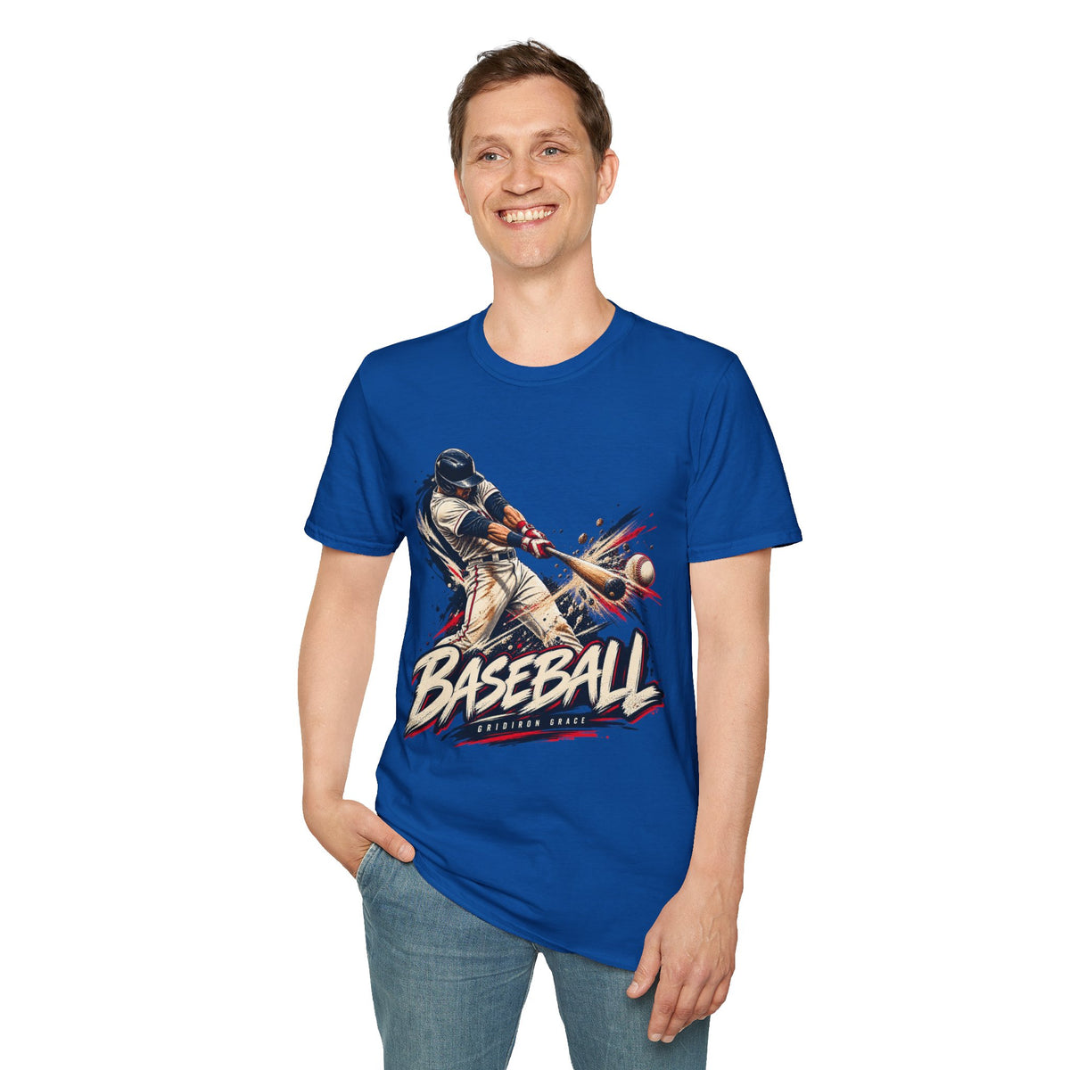 Baseball Batter Graphic T-Shirt — Vintage Action Sports Tee