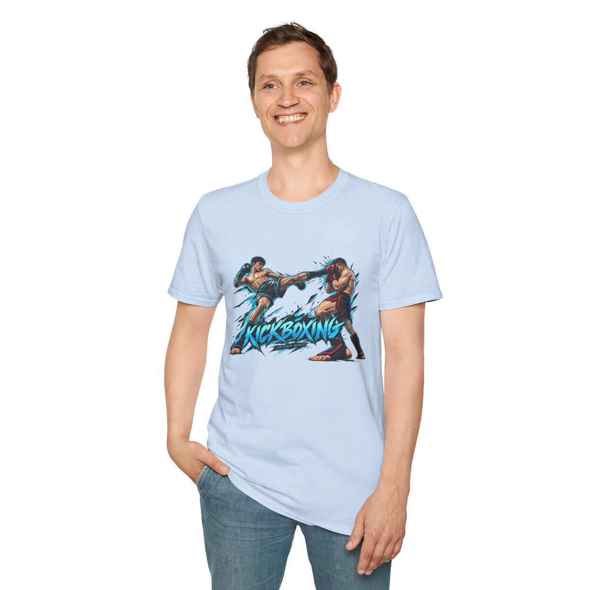 Kickboxing Graphic T-Shirt — Retro Fighters Design