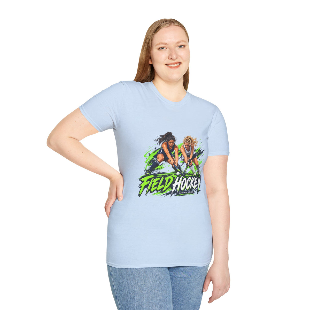 Field Hockey Players Graphic T-Shirt — Neon Action Sports Tee