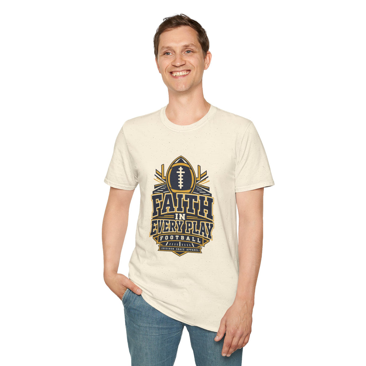 Faith in Every Play Football T-Shirt