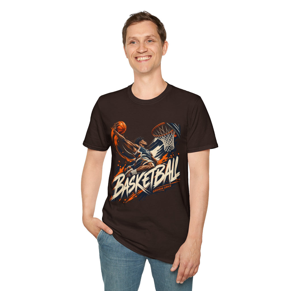 Basketball Dunk Graphic T-Shirt