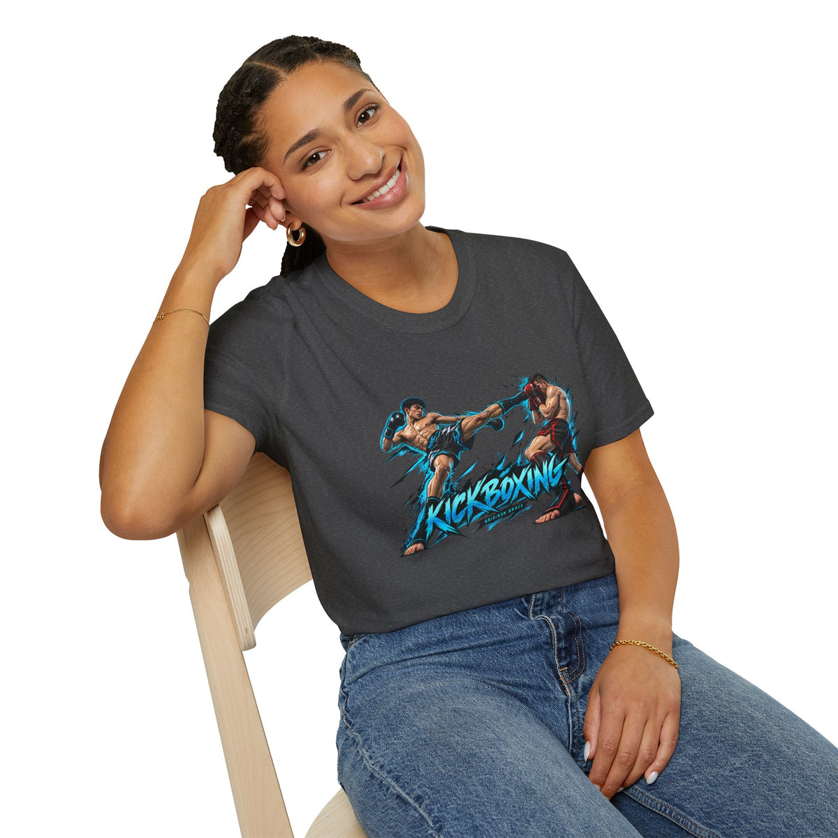 Kickboxing Graphic T-Shirt — Retro Fighters Design