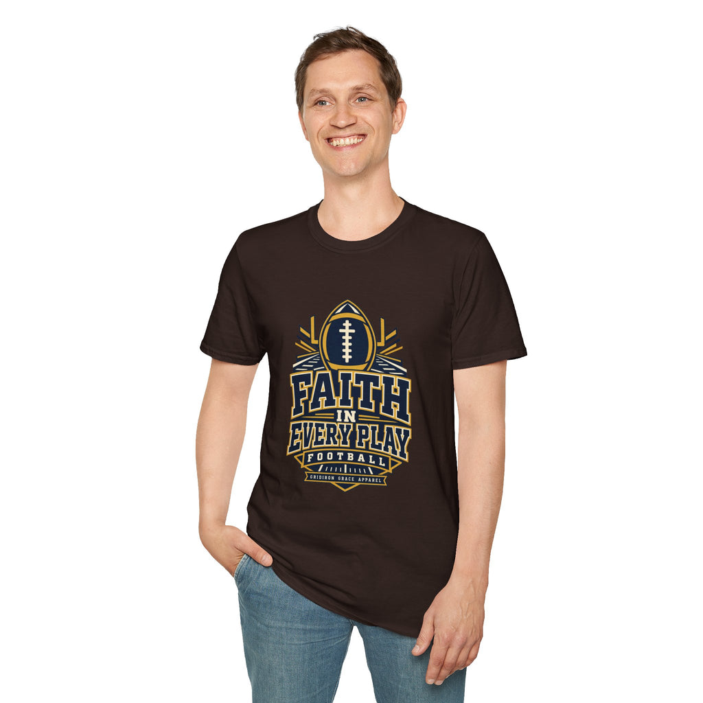 Faith in Every Play Football T-Shirt