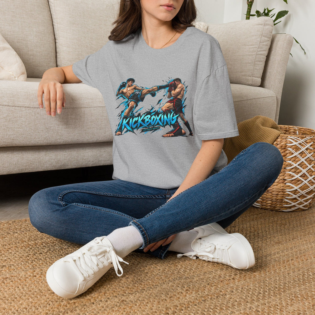 Kickboxing Graphic T-Shirt — Retro Fighters Design