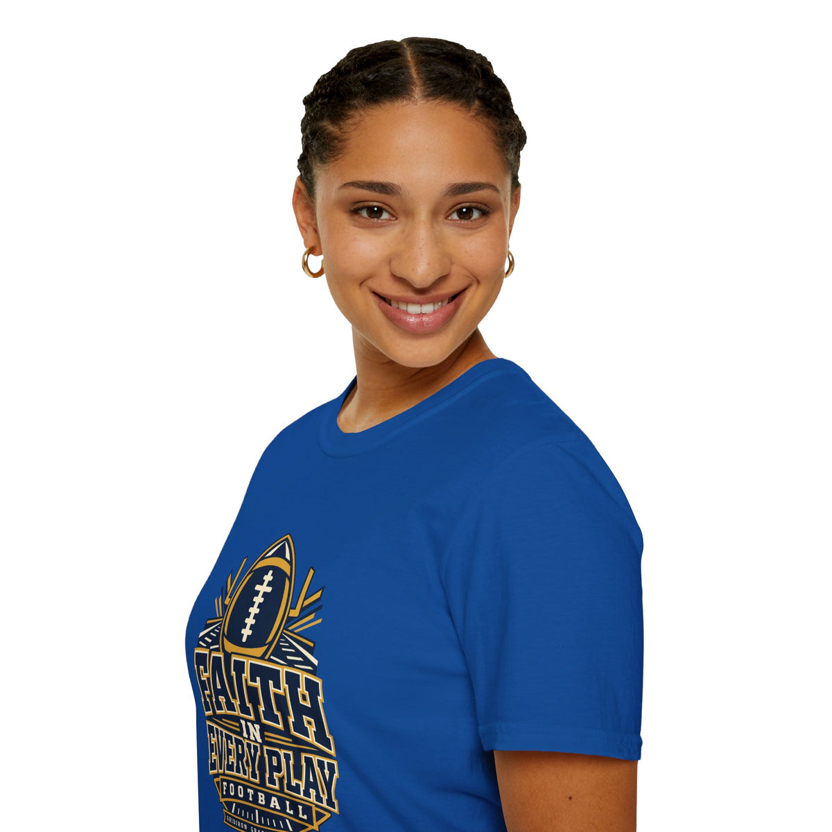 Faith in Every Play Football T-Shirt