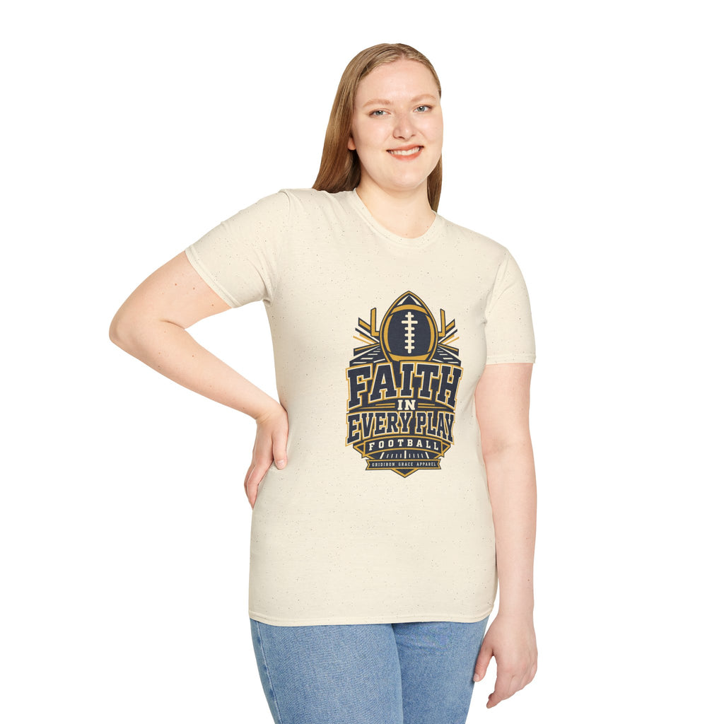 Faith in Every Play Football T-Shirt
