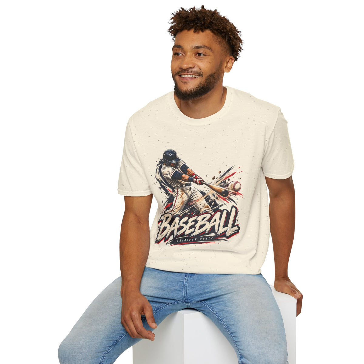 Baseball Batter Graphic T-Shirt — Vintage Action Sports Tee