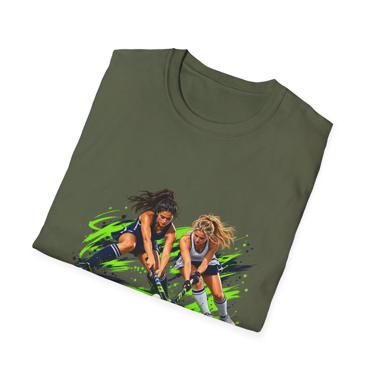 Field Hockey Players Graphic T-Shirt — Neon Action Sports Tee