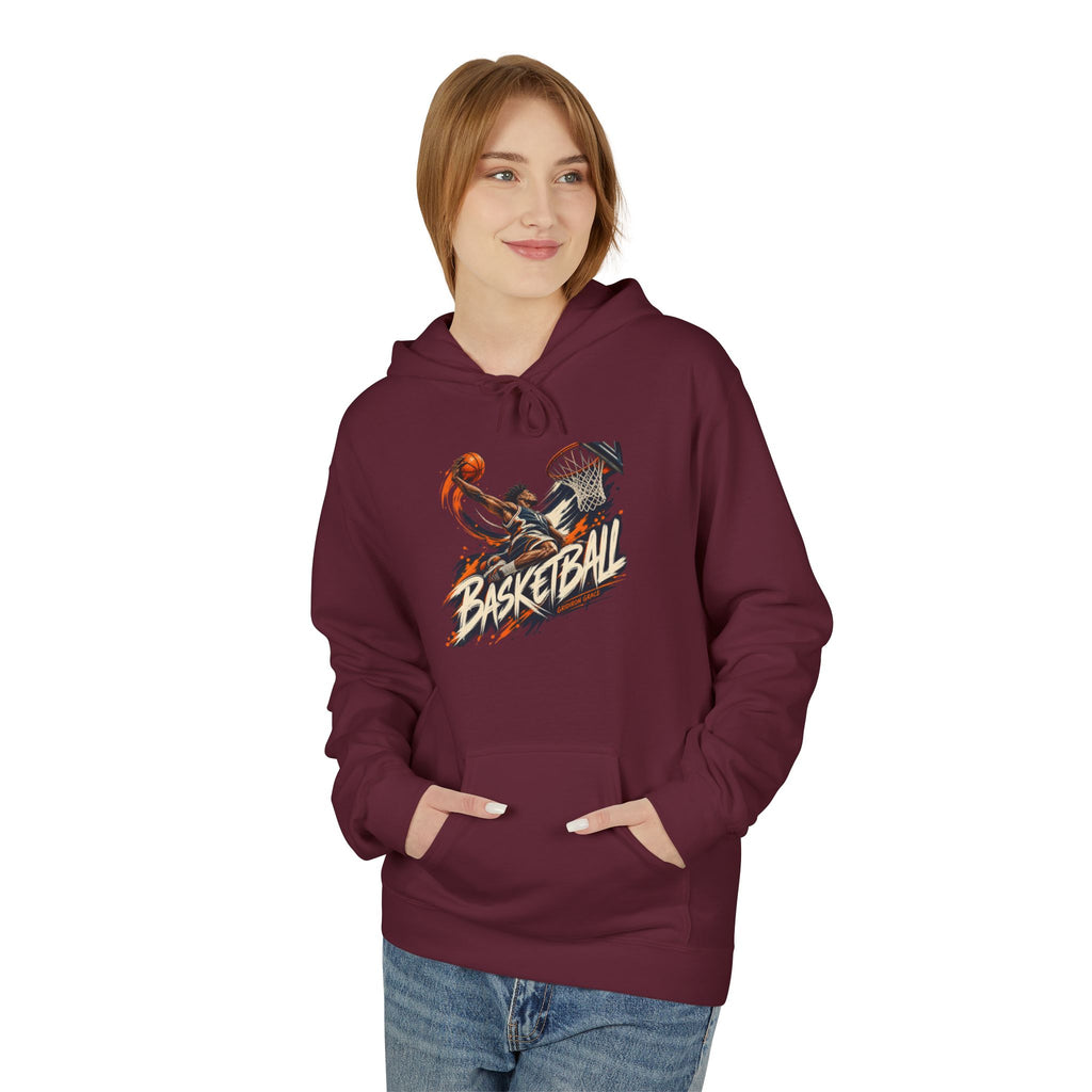 Basketball Graphic Hoodie — Retro Slam Dunk Pullover for Players & Fans