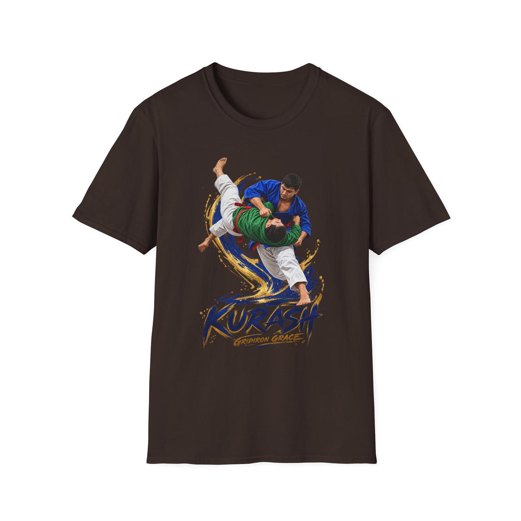 Kurash Wrestling T-Shirt — Traditional Kurash Throw Graphic Tee