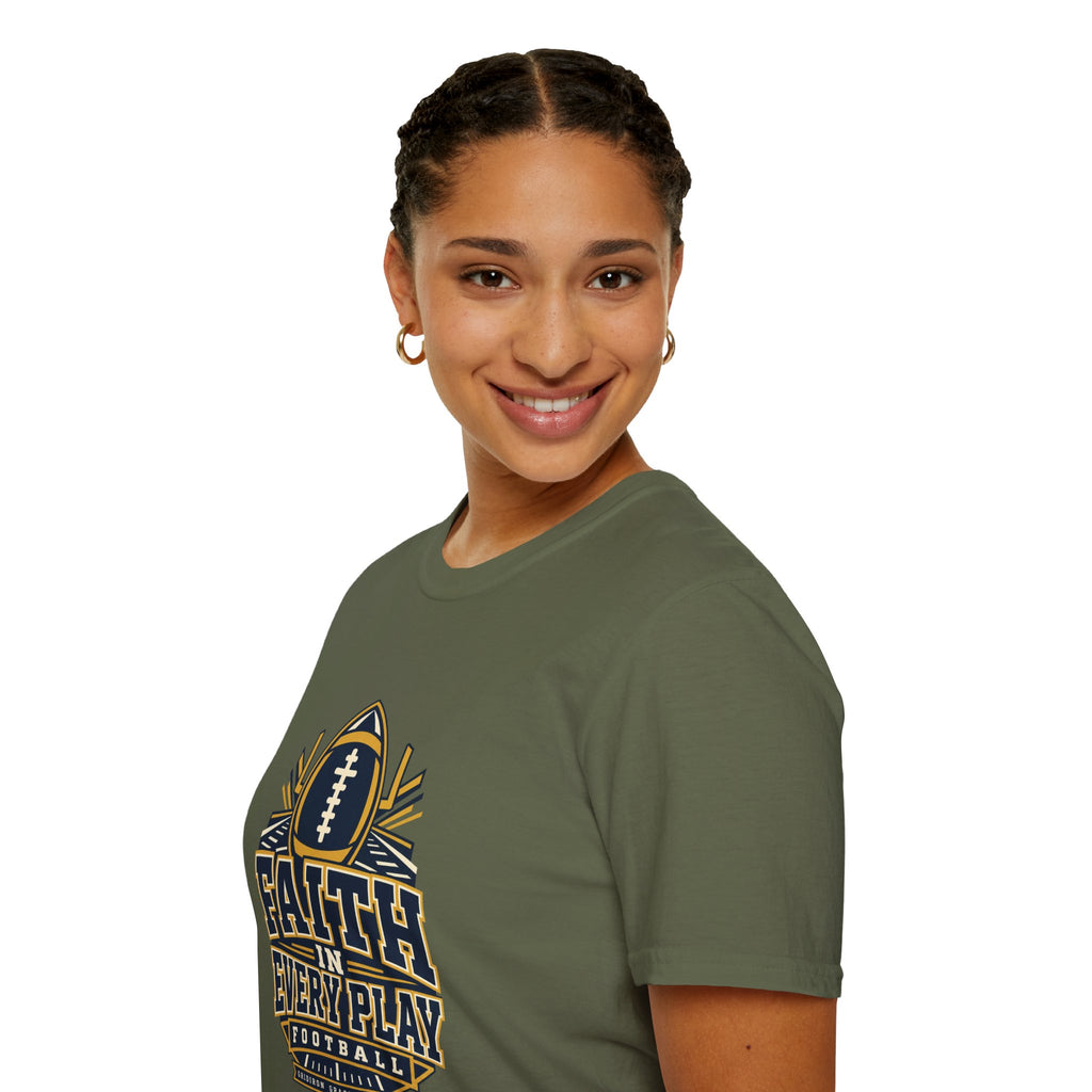 Faith in Every Play Football T-Shirt