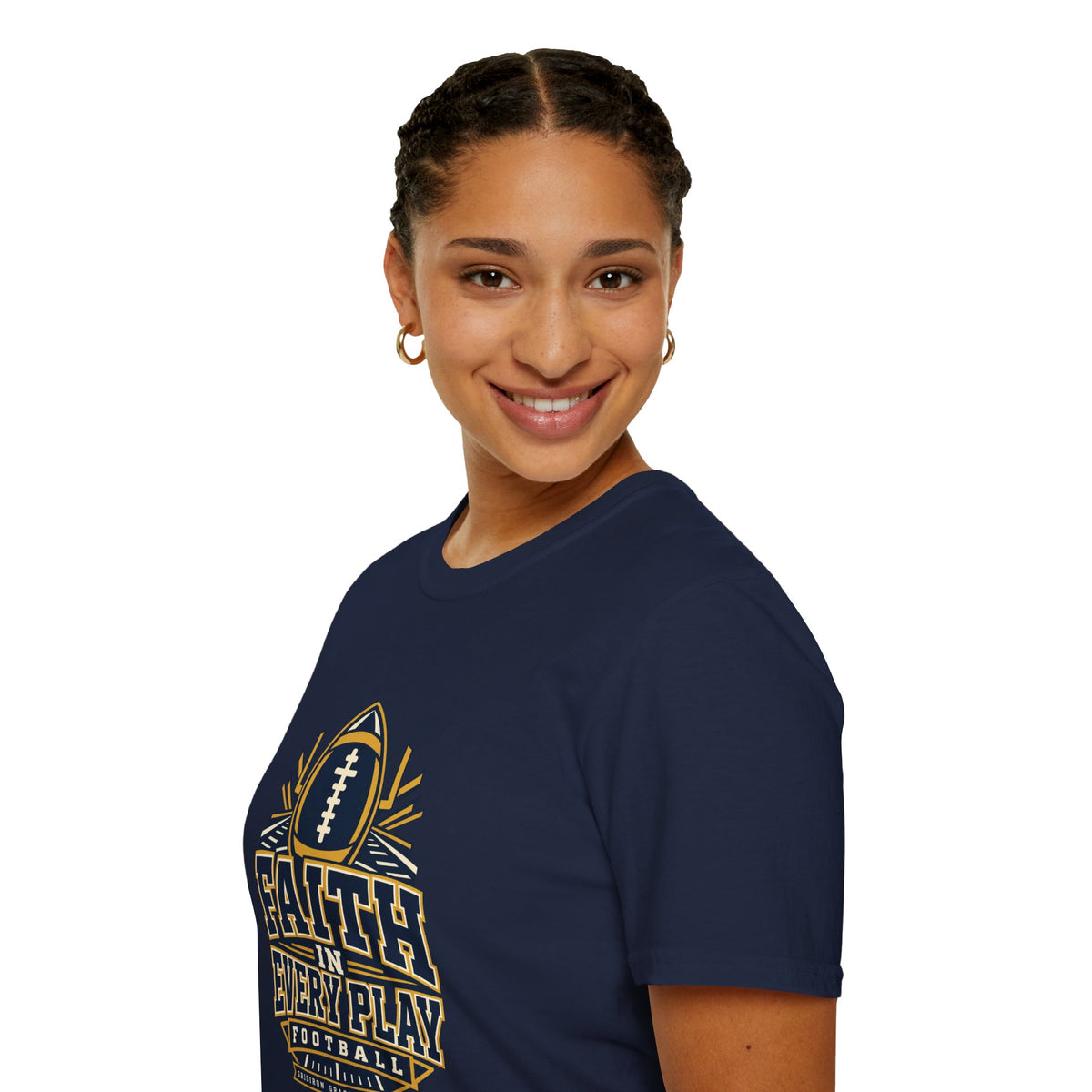 Faith in Every Play Football T-Shirt