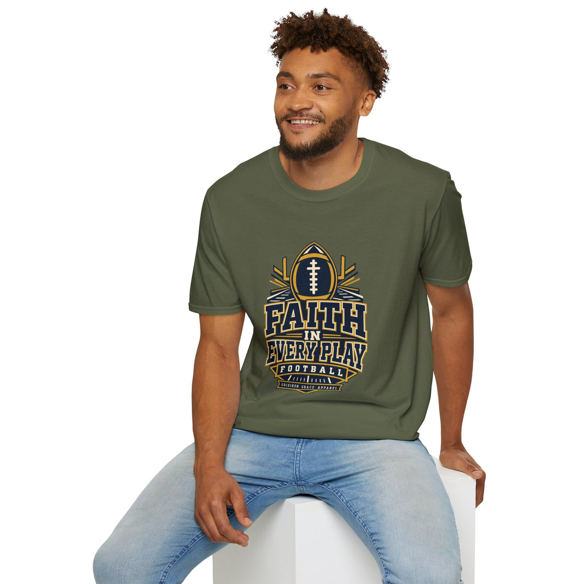 Faith in Every Play Football T-Shirt