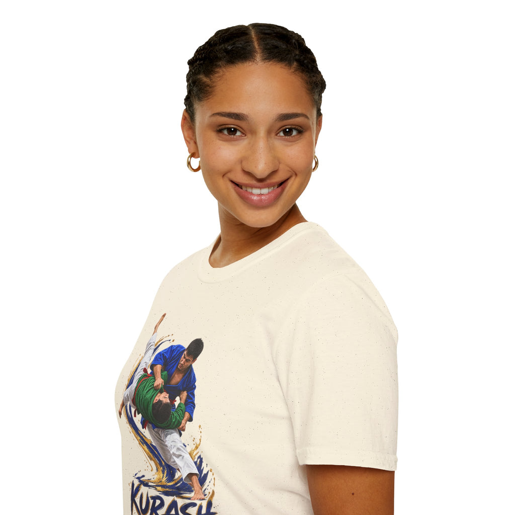Kurash Wrestling T-Shirt — Traditional Kurash Throw Graphic Tee