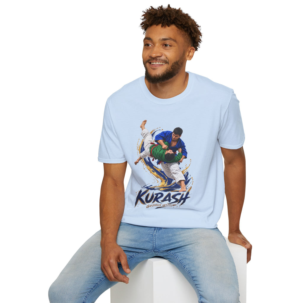 Kurash Wrestling T-Shirt — Traditional Kurash Throw Graphic Tee
