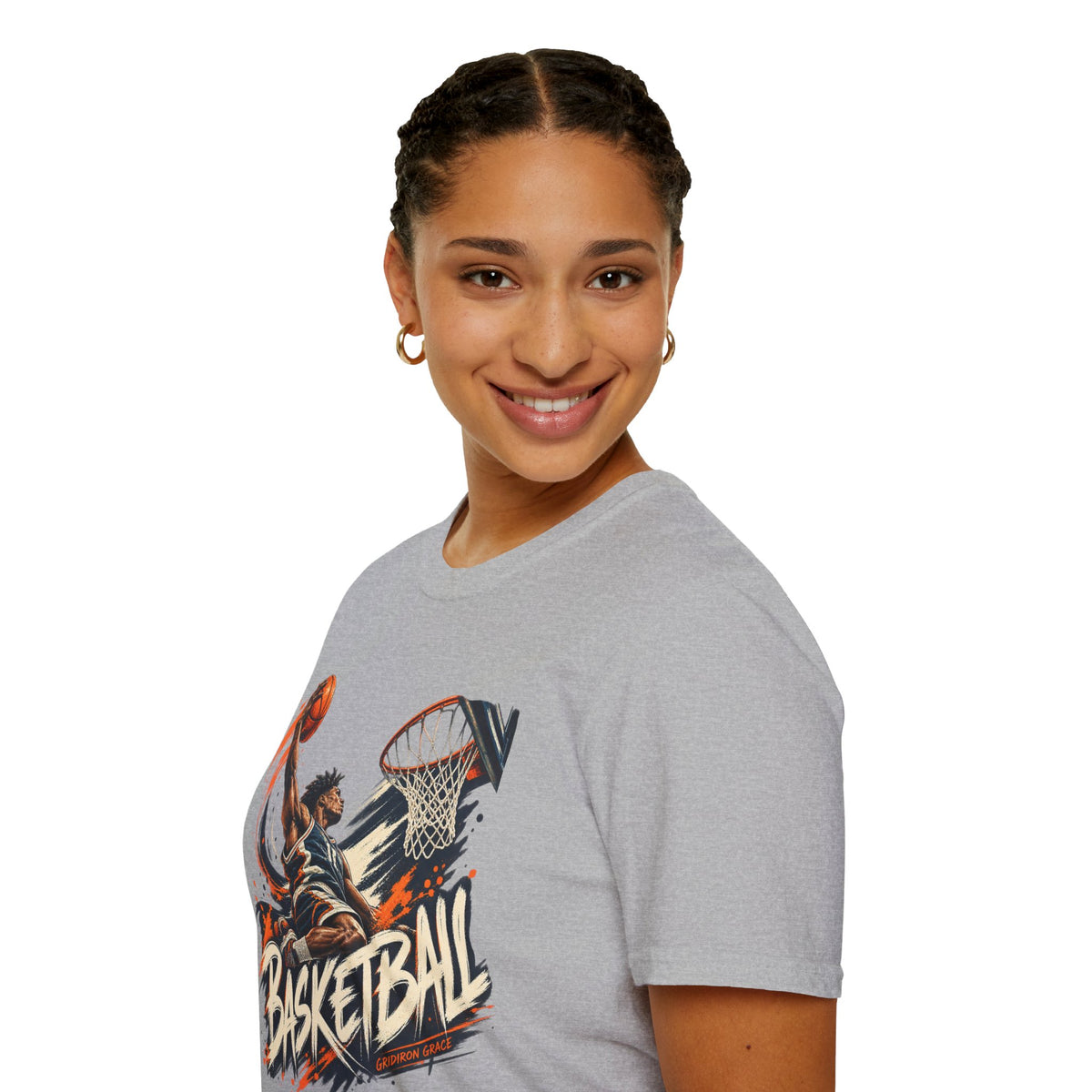Basketball Dunk Graphic T-Shirt