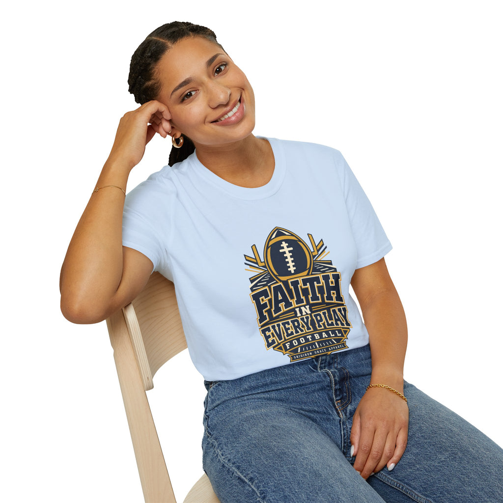 Faith in Every Play Football T-Shirt