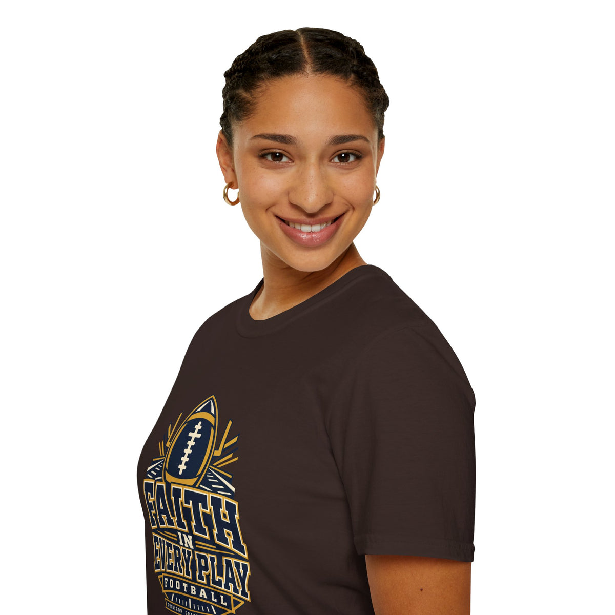 Faith in Every Play Football T-Shirt