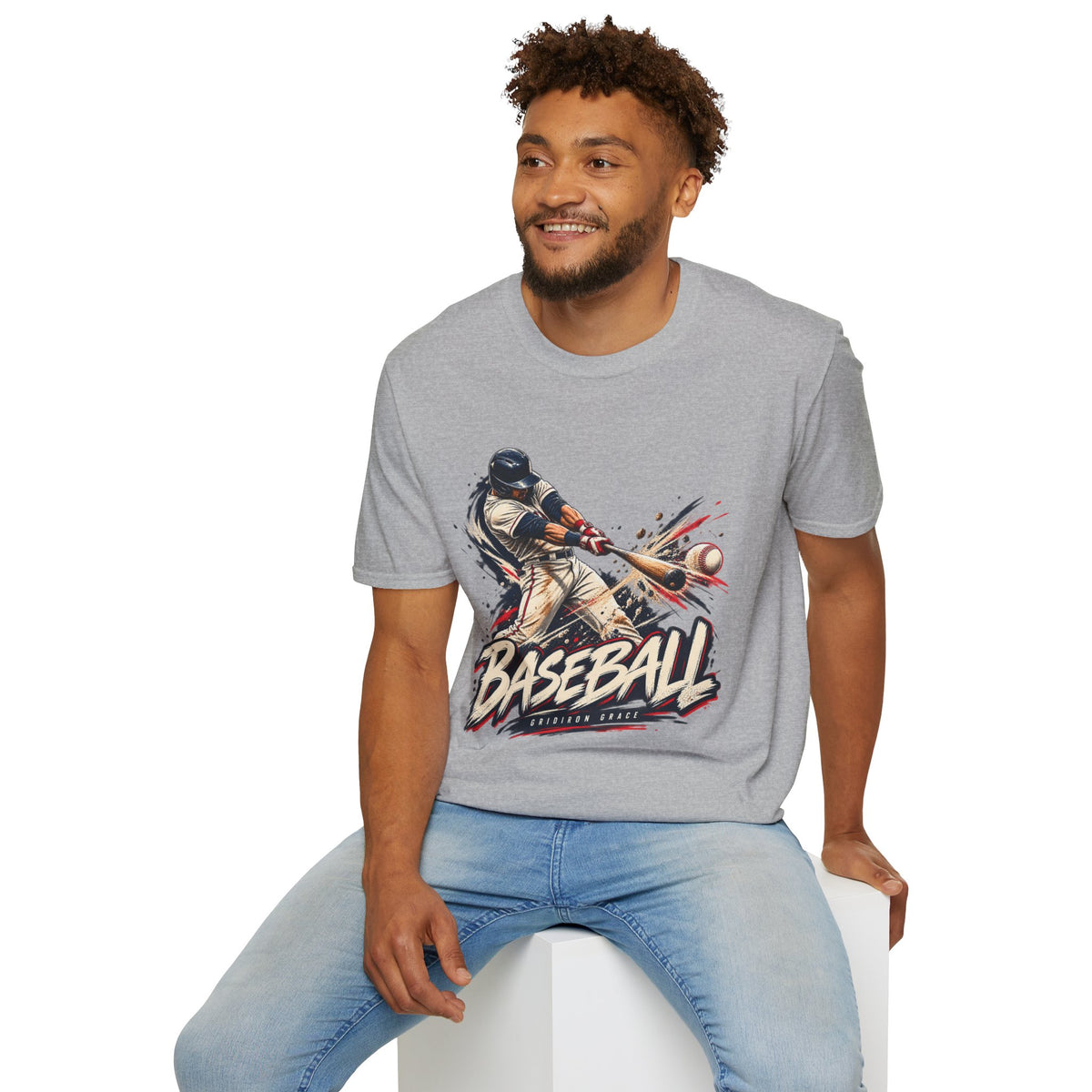 Baseball Batter Graphic T-Shirt — Vintage Action Sports Tee