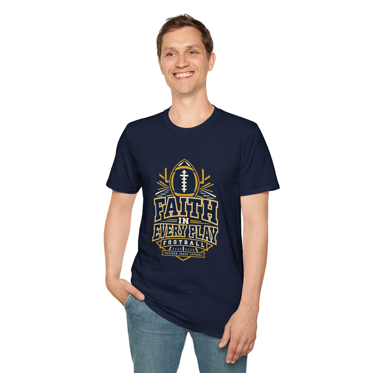 Faith in Every Play Football T-Shirt