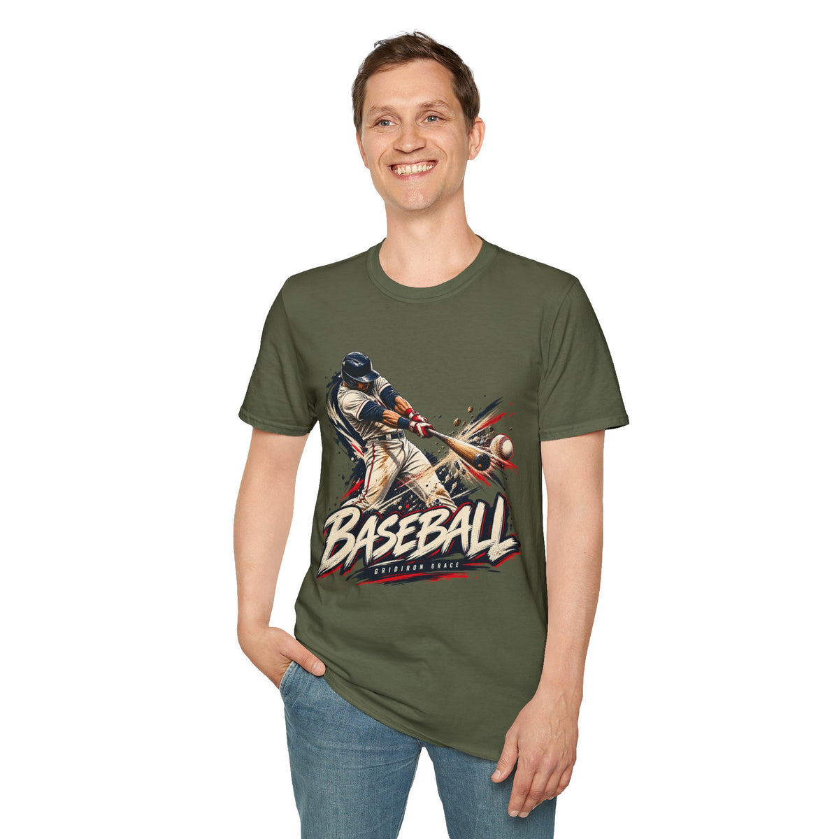 Baseball Batter Graphic T-Shirt — Vintage Action Sports Tee