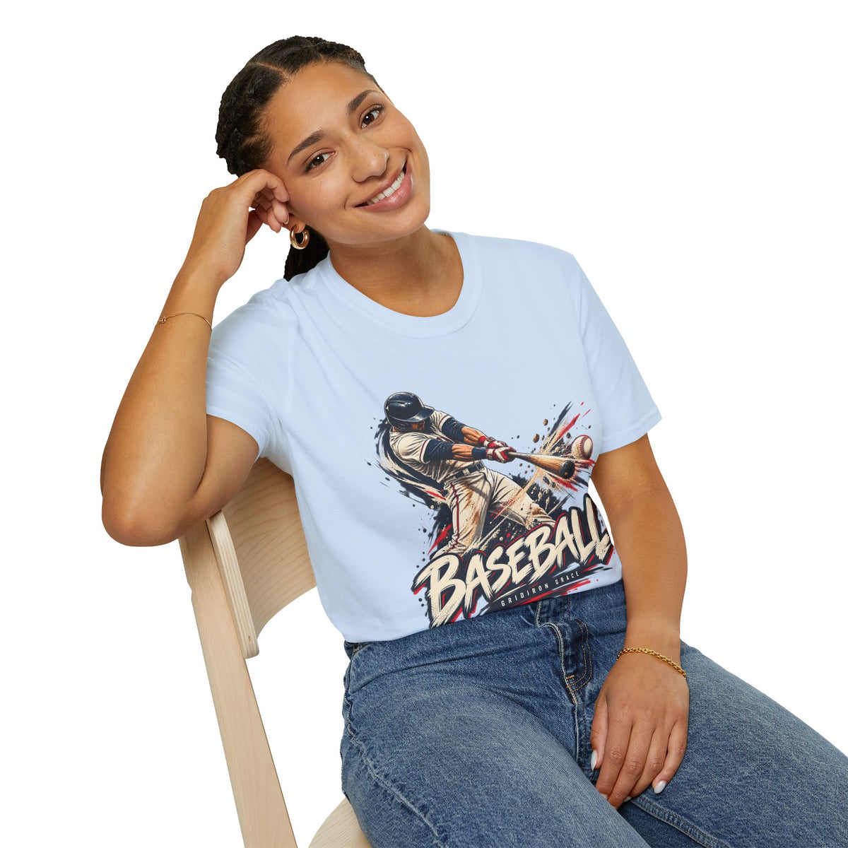 Baseball Batter Graphic T-Shirt — Vintage Action Sports Tee