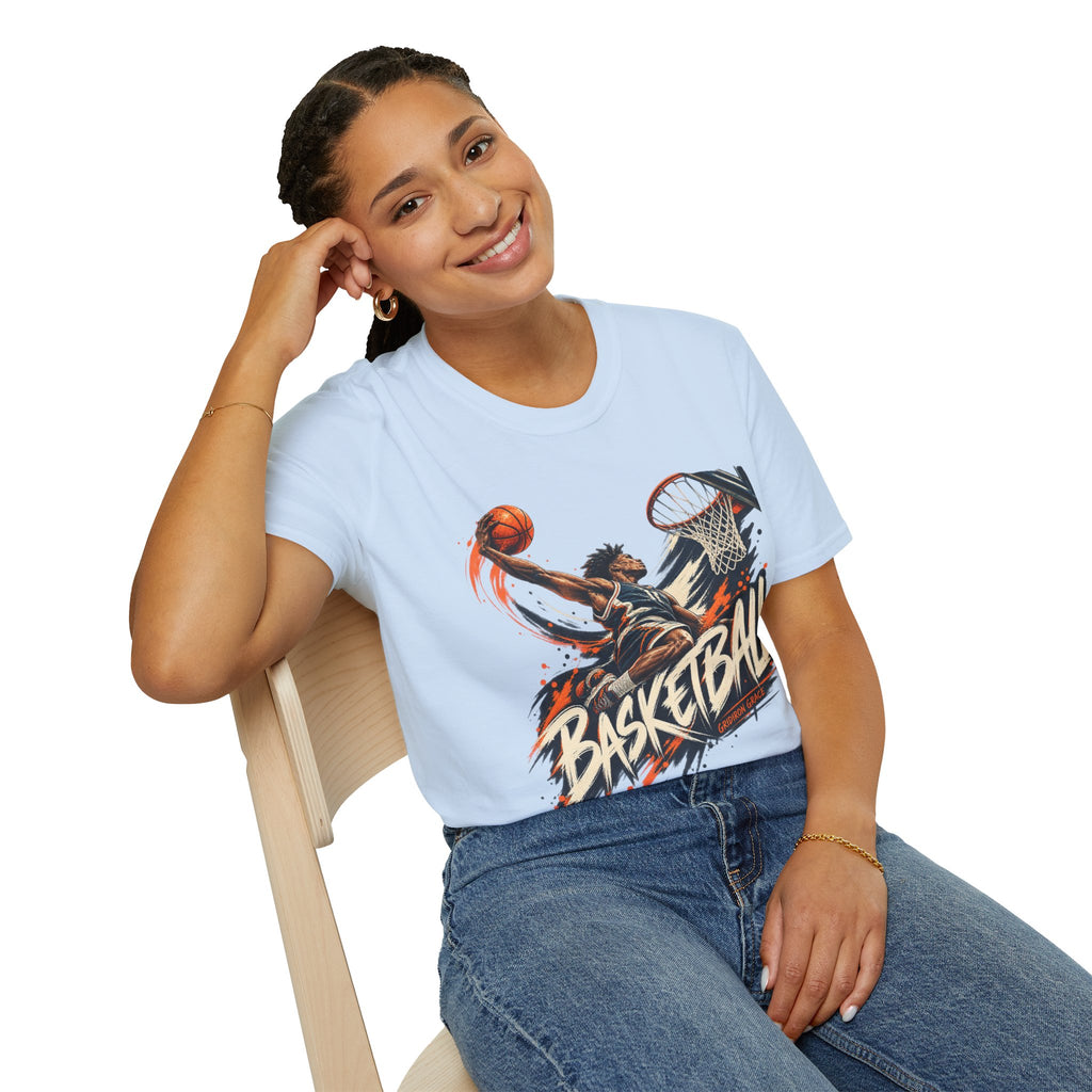 Basketball Dunk Graphic T-Shirt