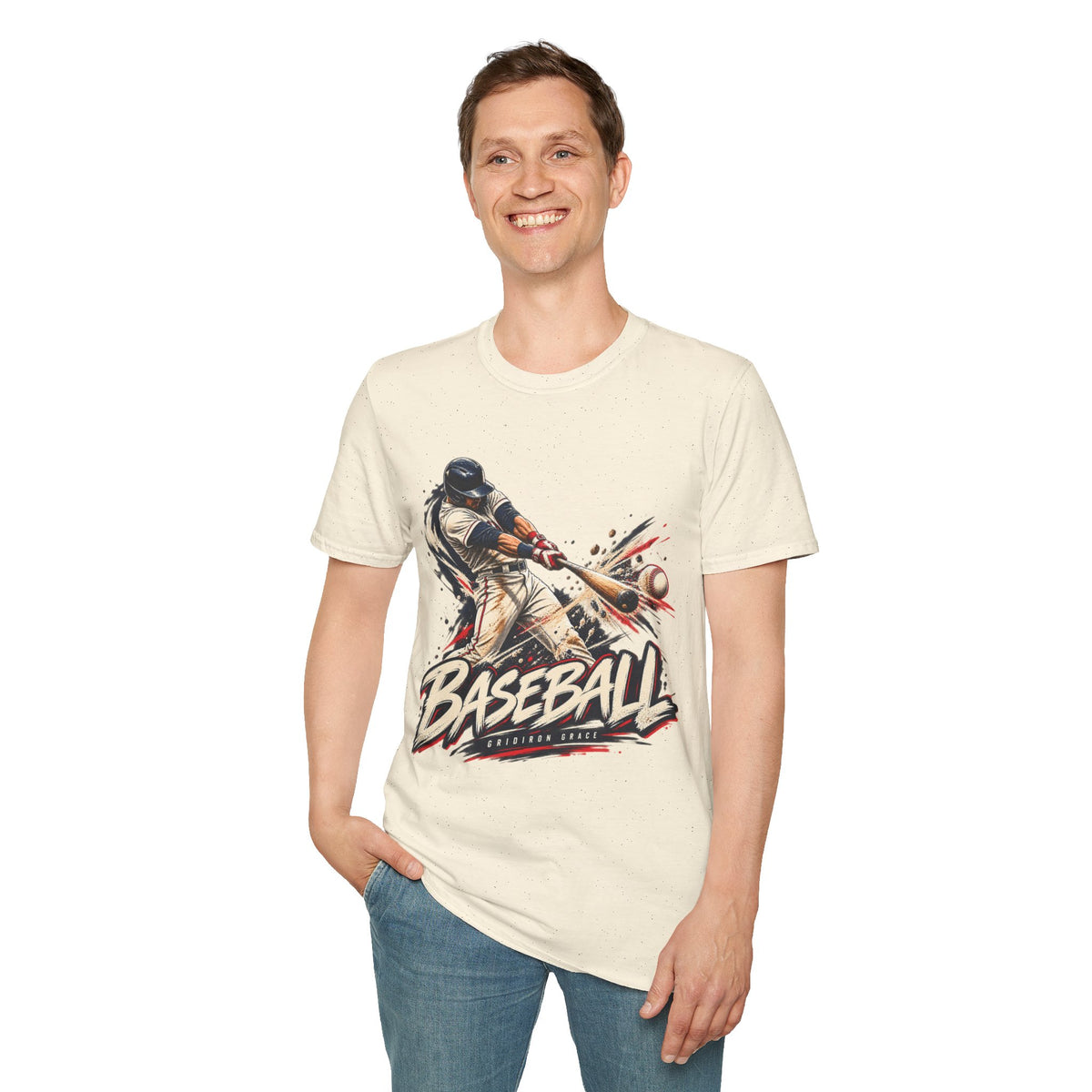 Baseball Batter Graphic T-Shirt — Vintage Action Sports Tee