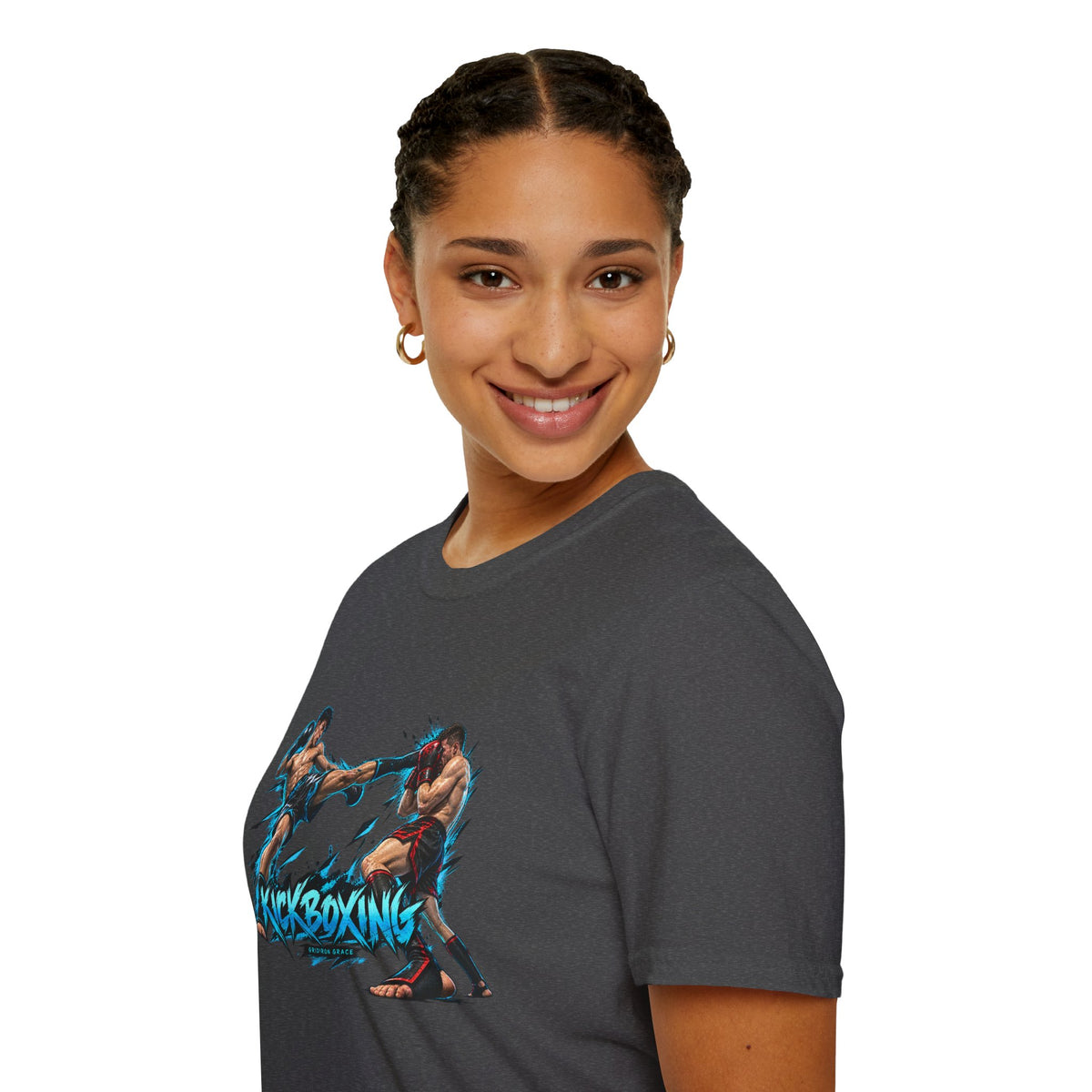 Kickboxing Graphic T-Shirt — Retro Fighters Design